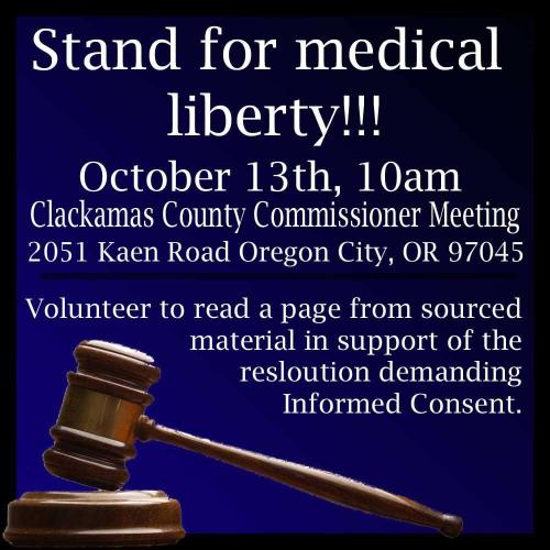 Oregon City, Oregon - Oct 13 2022 - Stand for Medical Liberty