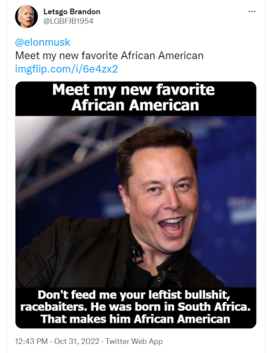 Letsgo Brandon Meet my new favorite African American