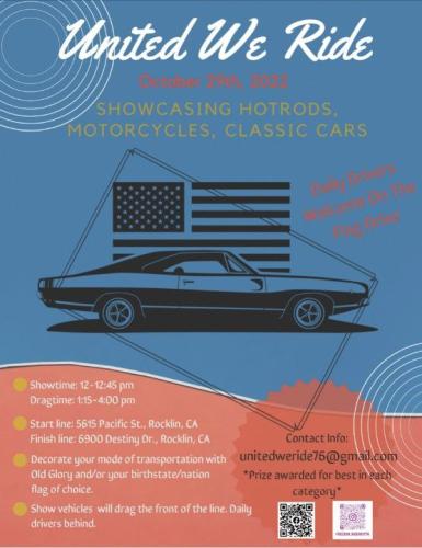 Rocklin, California - Oct 29, 2022 - United We Ride
