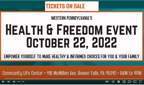 Beaver Falls, Pennsylvania - Oct 22, 2022 - Health and Freedom Event