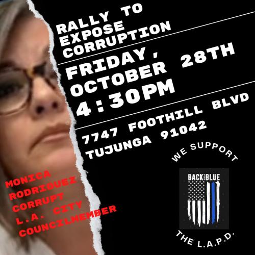 Tujunga, California - Oct 28, 2022 - Rally to Expose Corruption