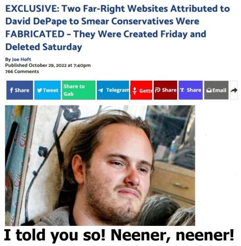 I told you so Neener neener