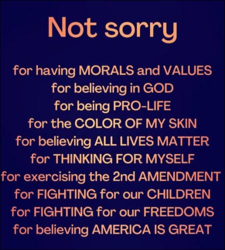 not sorry