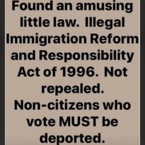 Illegal Votes & Deportation