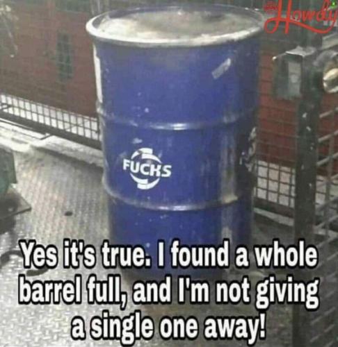 a barrel of fucks