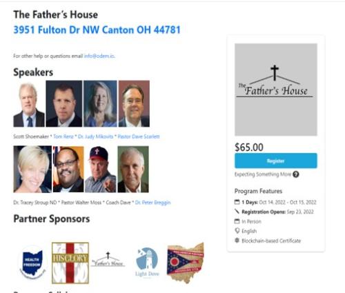 Cleveland, Ohio - Oct 14  16, 2022 - Reclaiming Freedom and Health Through Community Action