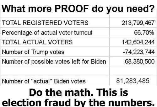 Do the math election fraud by the numbers