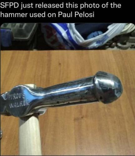 Hammer used on Paul Pelosi
