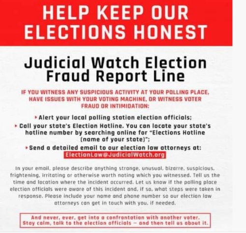 election honest hotline me