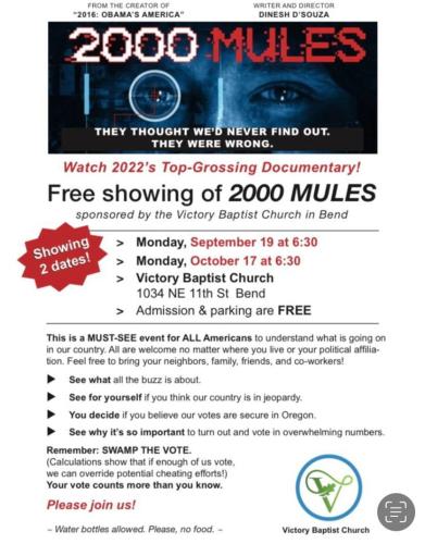 Bend, Oregon - Oct 17, 2022 - 2000 Mules