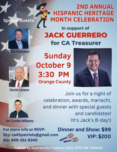 Orange County, California - Oct 9, 2022 - Hispanic Heritage Celebration