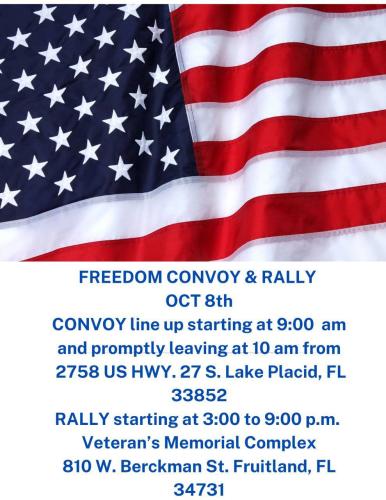 Fruitland, Florida - Oct 8, 2022 - Freedom Convoy and Rally