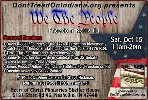 Nashville, Indiana - Oct 15, 2022 - Freedom Rally III