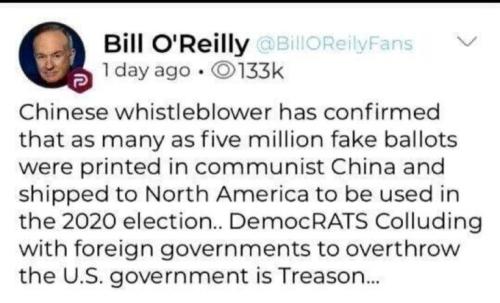 Our election is truly stolen