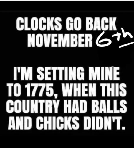 Clocks go back November 6
