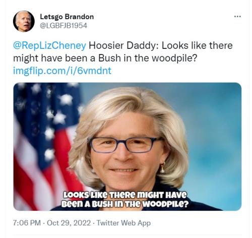 Trolling Liz Cheney Hoosier Daddy