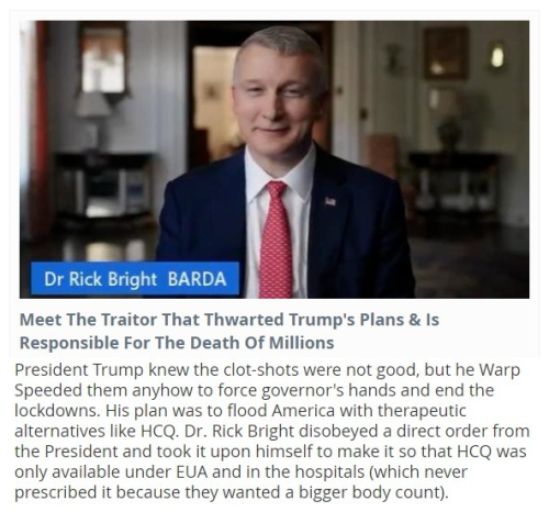 Make this Prick Famous Dr. Rick Bright
