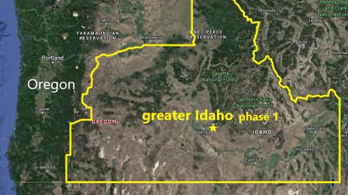 Greater Idaho map