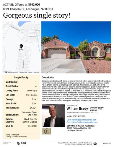 Gorgeous single story - 8324 Chapelle Ct, Las Vegas, NV 89131