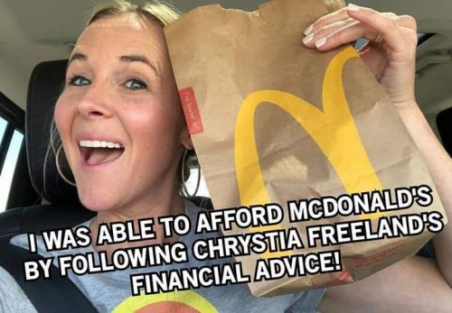 I can now afford mcdonalds