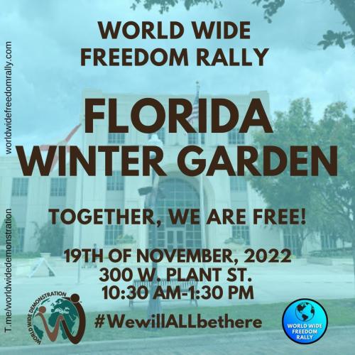 Winter Garden, Florida - Nov 19, 2022 - Freedom Rally