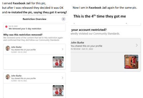 fb restriction Nov 2 2022