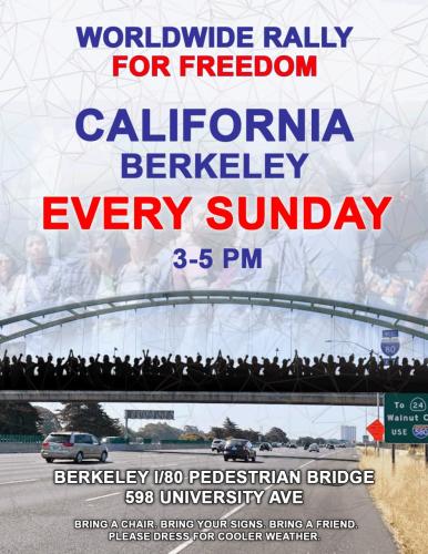 Berkeley, California - Nov 13, 2022 - Freedom Rally
