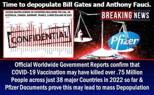 Time to depopulate Bill Gates and Anthony Fauci