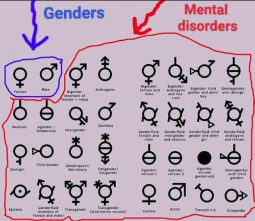 genders f