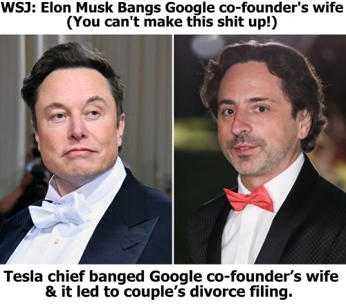 Tesla Chief banged Google cofounder's wife
