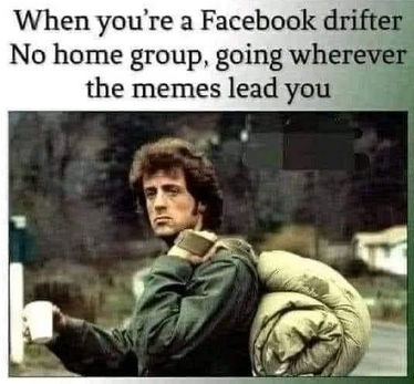 when youre a facebook drifter