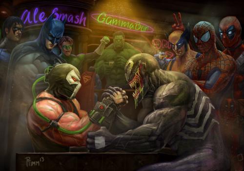 bane_vs_venom__wrestling_addiction_2_by_ptimm_d66rgyn