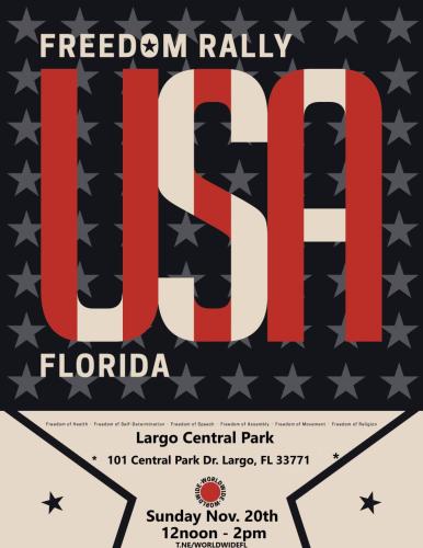 Largo, Florida - Nov 20, 2022 - Freedom Rally