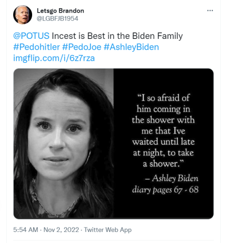 Letsgo Brandon trolling Pedo Joe on twitter