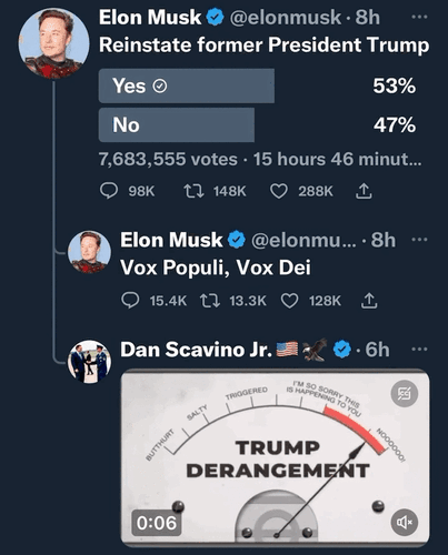Trump Derangement syndrome twitter animation