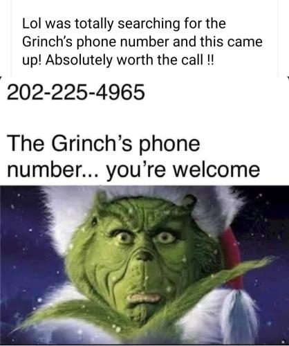 The Grinch's Phone Number