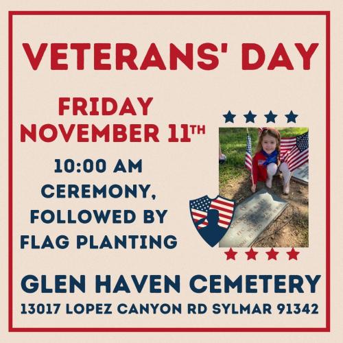 Sylmar, California - Nov 11, 2022 - Veteran's Day Ceremony