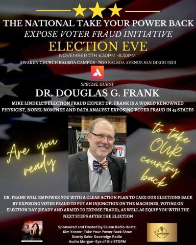 San Diego, California - Nov 7, 2022 - Dr. Douglas Frank