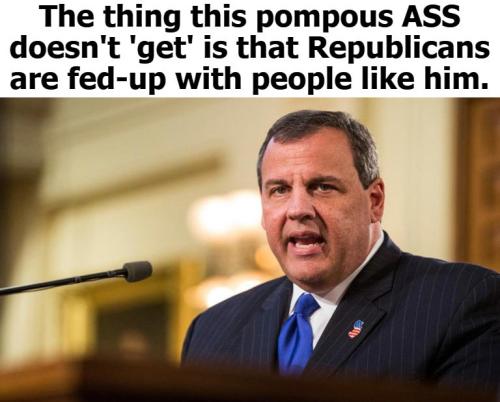 Pompous ass Chris Christie