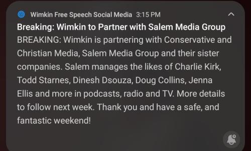 Wimkin to Partner with Salem Media Group
