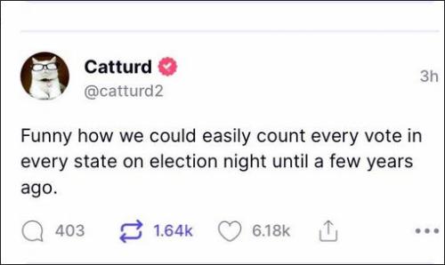 we used to be able to count votes in one night