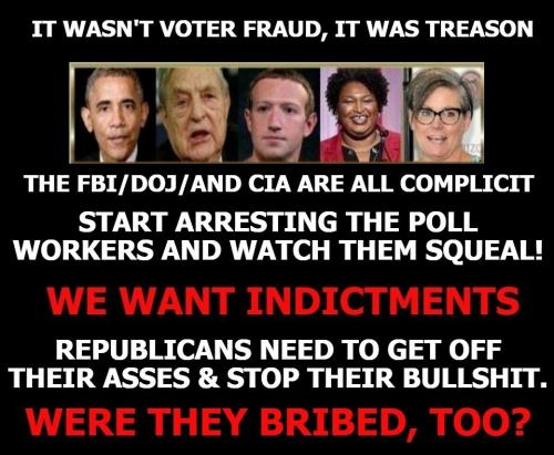 It wasn't voter fraud it was treason