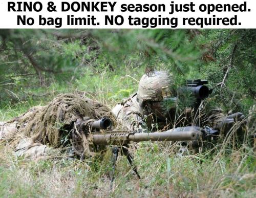 RINO and donkey season just opened