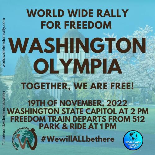 Olympia, Washington - Nov 19, 2022 - Freedom Rally