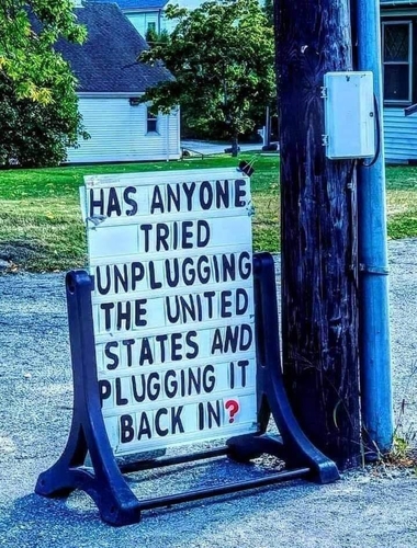 unplud and plug in again