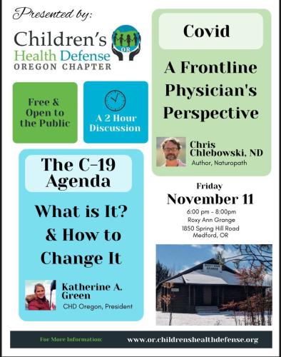 Medford, Oregon - Nov 11, 2022 - Covid A Frontline Physician's Perspective