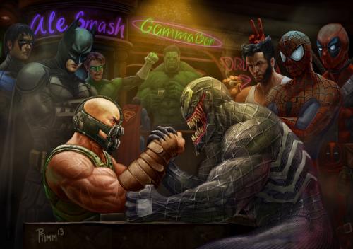 bane_vs_venom__wrestling_addiction_by_ptimm_d5vye1e