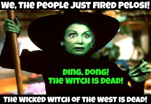 We the people just fired Pelosi
