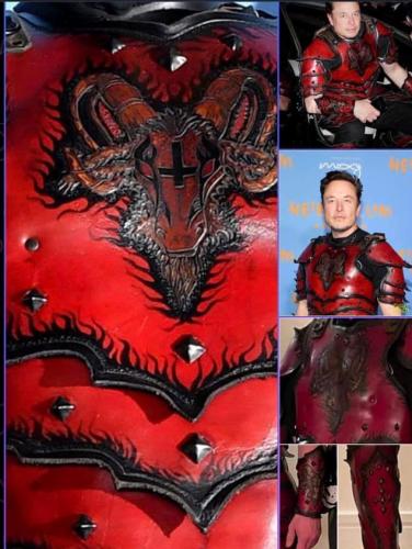 Elon Musks Baphomet Costume  Halloween 2022