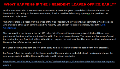 what happens if the president